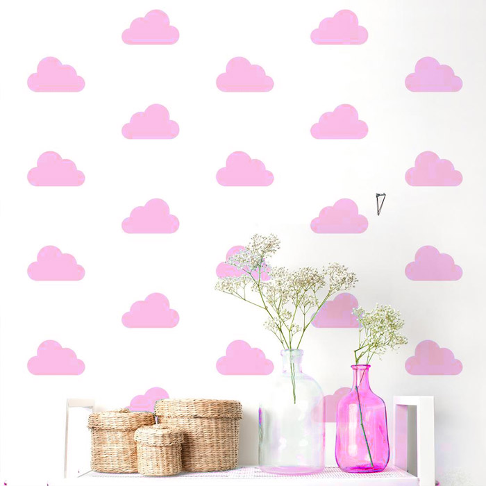 nuvens em vinil decorativo para parede