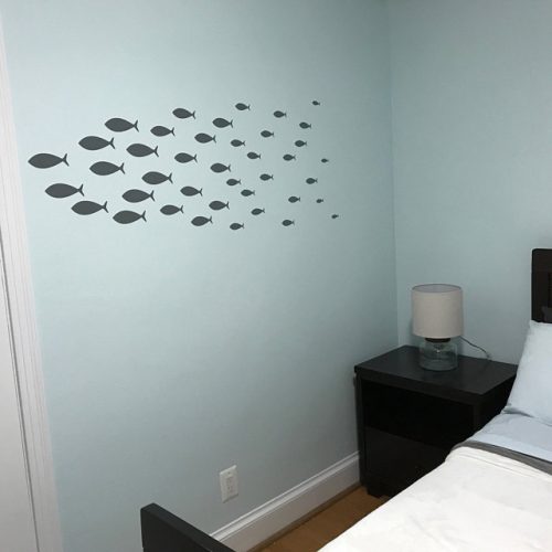 peixes em adesivo decorativo de parede